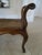 Wood Vintage French Walnut Bench For Sale - Image 7 of 10