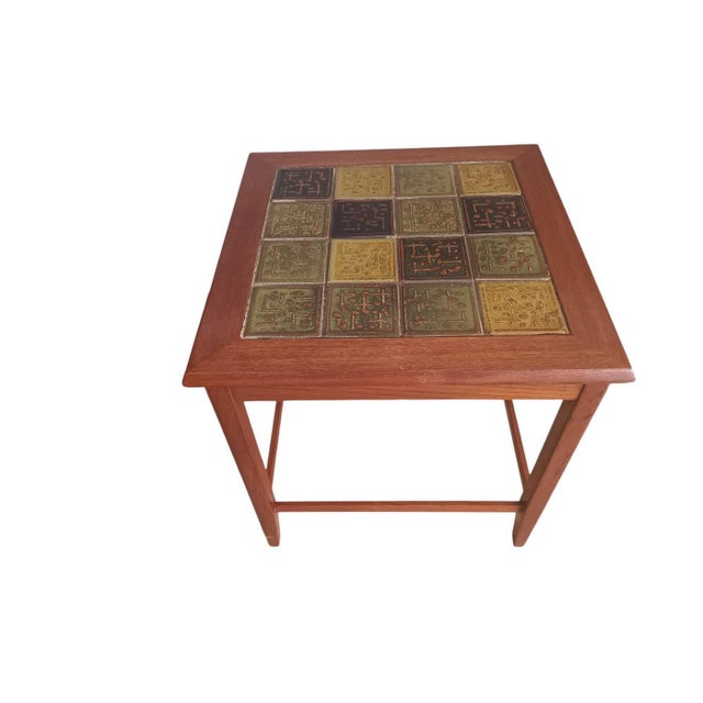 Mid-Century Danish Nesting Tables in Tiled & Teak Frame, 1970s, Set of 3 For Sale - Image 14 of 18
