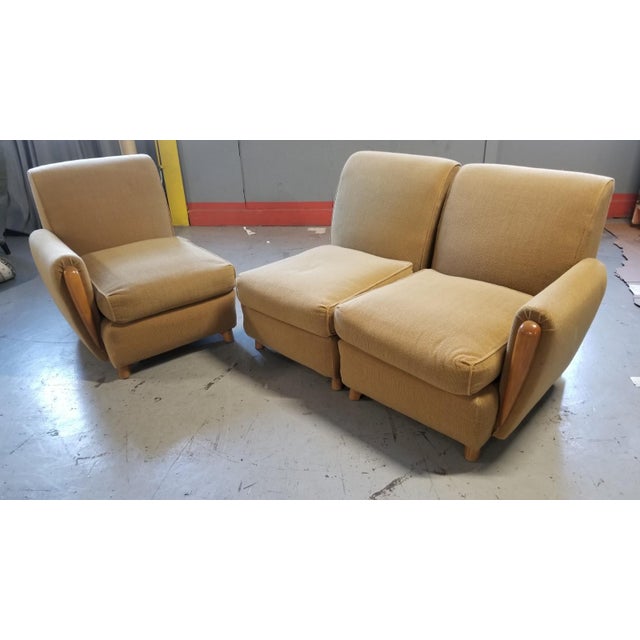 Mid Century Modern 3 Piece Heywood Wakefield Sectional Sofa Chairish