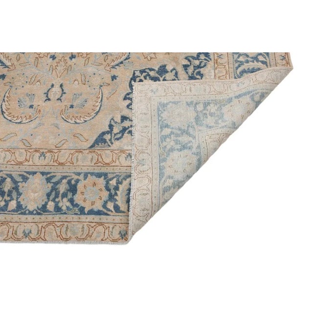 Mid 20th Century Mid 20th Century Large Vintage Washed Out Rug For Sale - Image 5 of 7