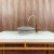 Ghlali' 14k Gold Ceramic Bathroom Countertop Round Sink, Handmade For Sale - Image 4 of 6