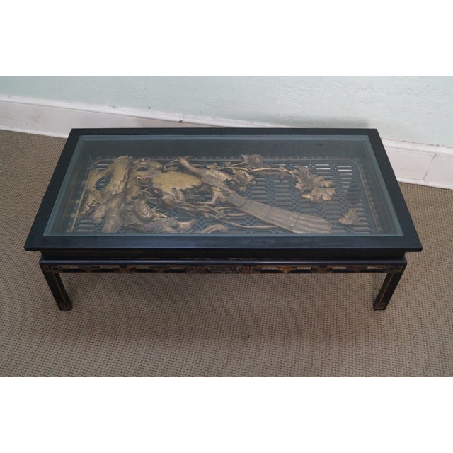 Antique Black & Gold Chinese Asian Coffee Table Chairish