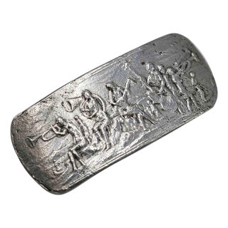 Modern Silver Brooch by Mirko Basaldella, Italy, 1950s For Sale