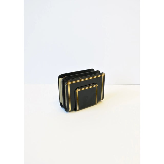 Vintage Playing Cards in Black and Gold With Greek Key Design For Sale - Image 10 of 13