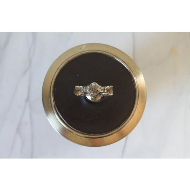 Vintage Leather & Pewter Humidor For Sale - Image 9 of 14