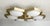21st Century Hive Satin Brass Matte White Murano Flush Mount by Fabio LTD For Sale - Image 6 of 9