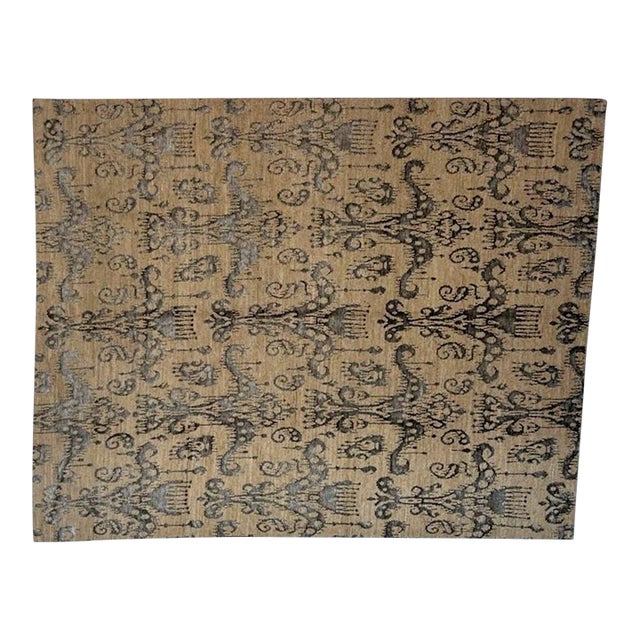 Silk and Wool Nepalese Rug , 8' X 10' For Sale