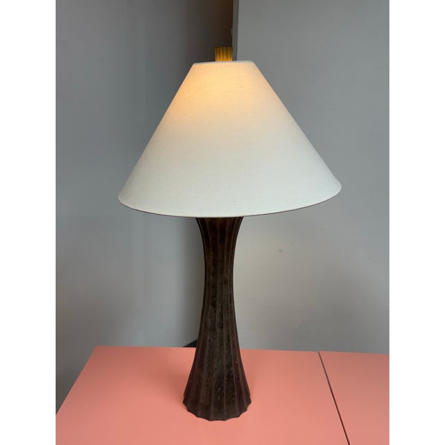 Design Plus Gallery presents a Diva Fluted Table Lamp by Robert Kuo for McGuire. This sculptural table lamp has a flared,...