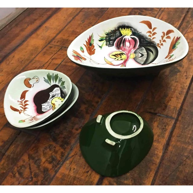 Vintage Italian Bowl Set For Sale - Image 4 of 5