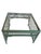 1970s 1970s Palm Beach Style Custom Emerald Lacquered Bamboo & Double Lattice Coffee Table For Sale - Image 5 of 10
