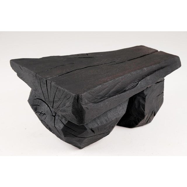 Gold Sculptural Bench by Logniture For Sale - Image 8 of 18