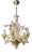 Venetian Five-Arm Murano Glass Chandelier For Sale