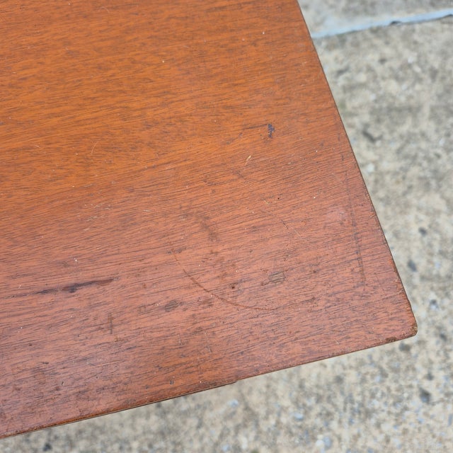 Brown Mid-20th Century Italian Provincial Walnut Veneer Night Stand Side End Table For Sale - Image 8 of 9