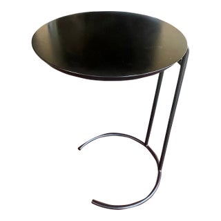 Mid Century DWR Jens Risom Black Enamel t.710 Small Side Table For Sale