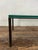Modern Brass and Glass Coffee Table Low Profile For Sale - Image 4 of 7