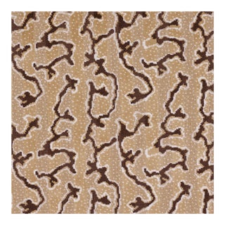 Sample - Schumacher Corail Velvet Fabric In Champignon For Sale