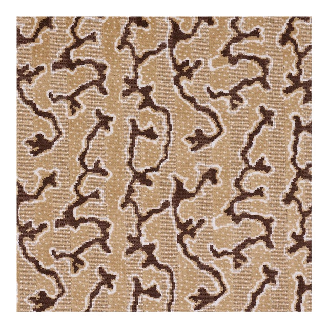 Sample - Schumacher Corail Velvet Fabric In Champignon For Sale