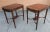 Pair Mid Century Regency Weiman Tooled Leather Top Mahogany Side Tables For Sale - Image 9 of 11