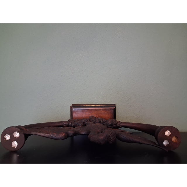 1920s Antique Black Forest Swan Candle Holder, 1920s-1940s For Sale - Image 5 of 7
