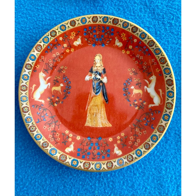 Dame A La Licorne by Philippe Deshoulieres Discontinued. Actual: 1980s-1990s Set of 6. Excellent vintage condition - no...