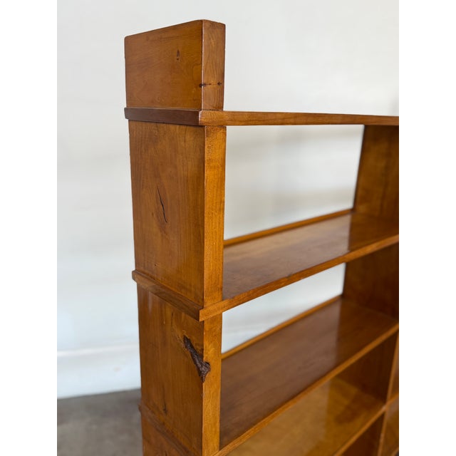 Mid-Century Modern Vintage 1950's Solid Wood Bookshelf For Sale - Image 3 of 10