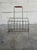 Mid 20th Century Vintage Danish Brass Magazine Rack Mid Century Modern Newspaper Holder For Sale - Image 5 of 8