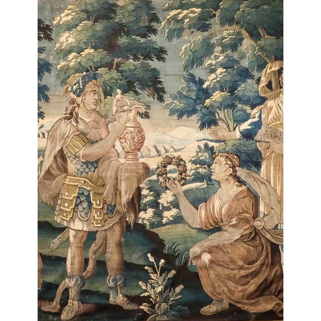 Impressive 17th Century Flemish Historical Tapestry For Sale - Image 12 of 15