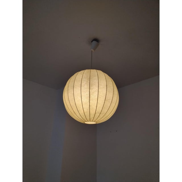 Mid-Century Modern Large Mid-Century Modern Cocoon Pendant Lamp, 1950 For Sale - Image 3 of 10