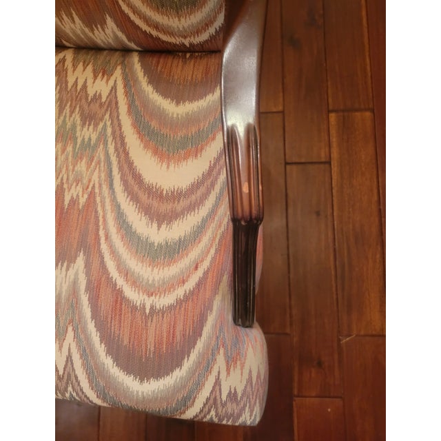 Pink Mid 20th Century Pair of Vintage Upholstered Arm Chairs For Sale - Image 8 of 13