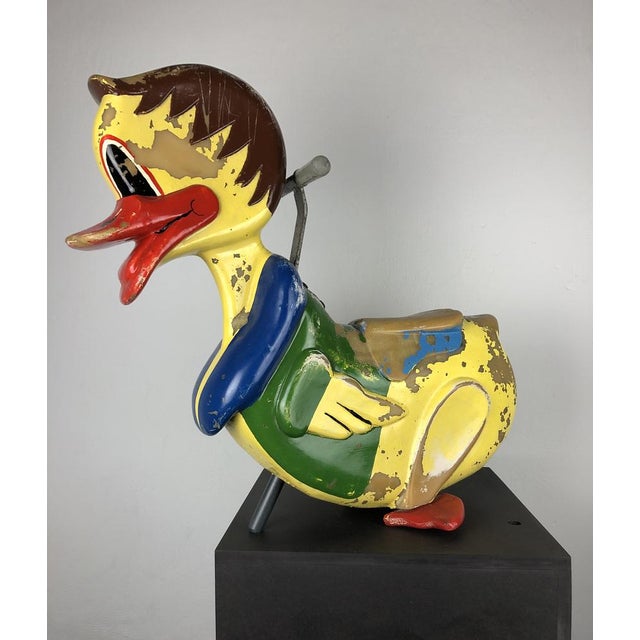 Duck - carousel - figure from the 1960s i beautiful decorative object made of polyester i colored painting i clear color...