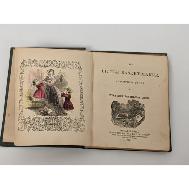 Antique 1854 First Edition the Little Basket-Maker and Other Tales – Original Hand-Colored Illustrations – Complete Victorian Children's Book For Sale - Image 12 of 14