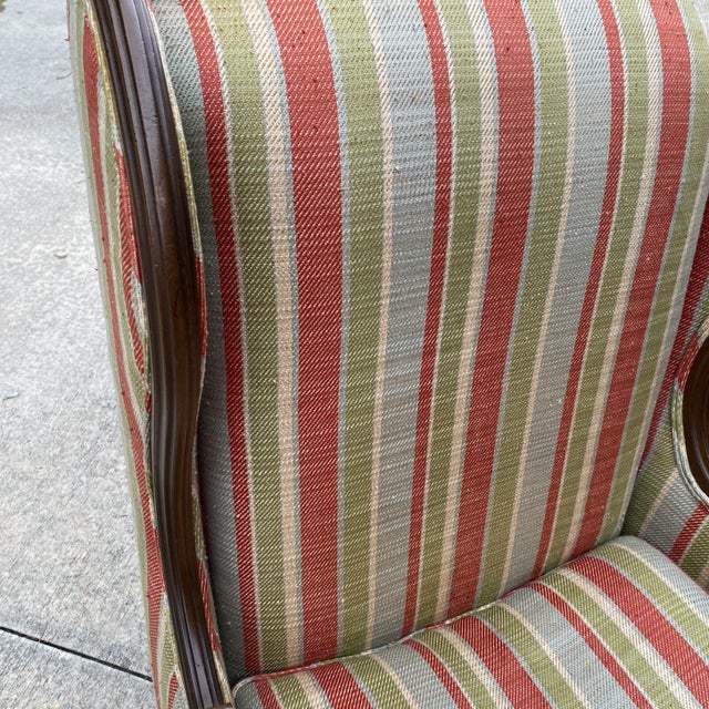 Mid-Century Modern 1970s Vintage Wooden Frame Chair For Sale - Image 3 of 6