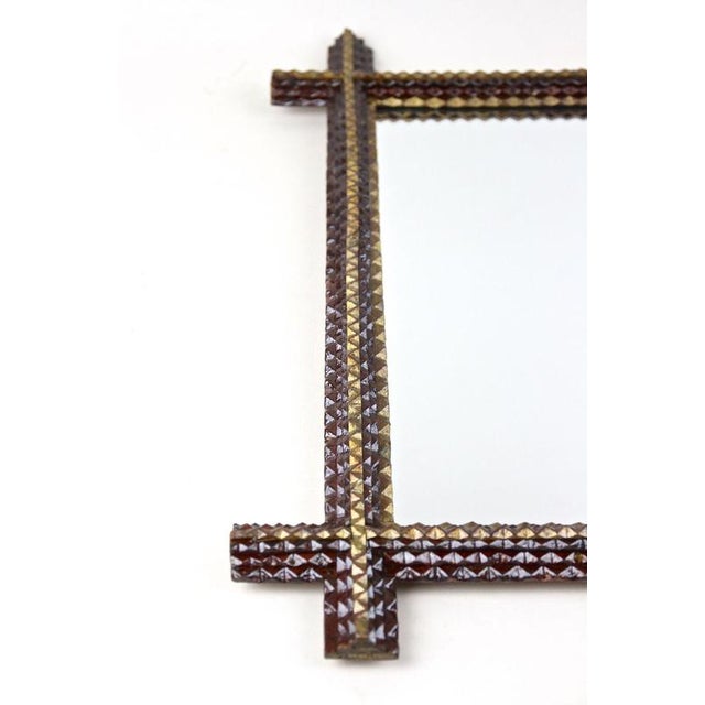 Late 19th Century Art Wall Rustic Tramp Mirror, Austria, 1880 For Sale - Image 11 of 18
