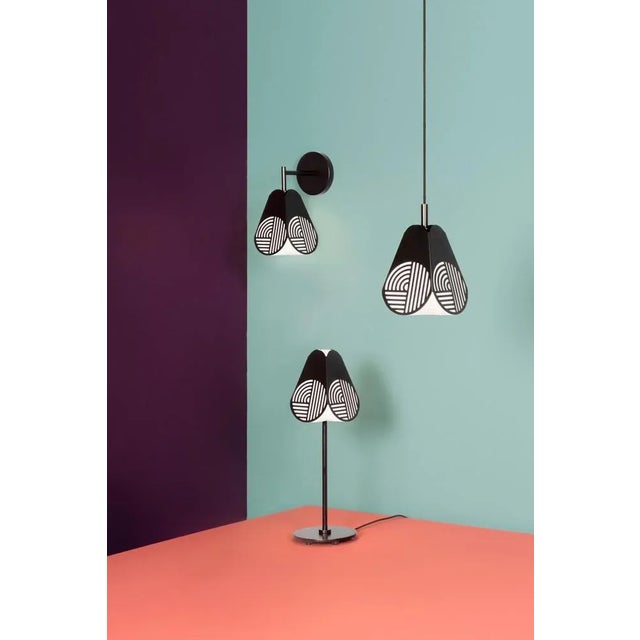 Black Notic Pendant Lamp by Bower Studio For Sale - Image 8 of 9