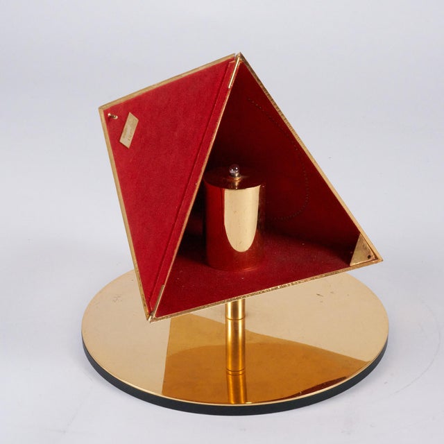 Table Lamp Sculpture Model the Tetrahedron the Fire by Salvator Dali, Milan, 1980s For Sale - Image 13 of 18