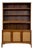 Vintage Lane MCM Hutch Rhythm Cane Door Bookcase Display China Cabinet Shelving For Sale