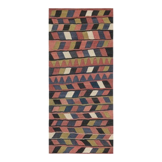 Vintage Karadagh Persian Kilim in Polychromatic Geometric Pattern by Rug & Kilim For Sale