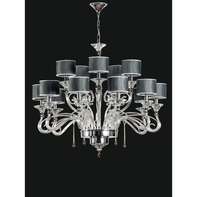 Collection orchidea chandelier, metal and crystal, ncs 437 by jago dimensions: d 110 x h 90 cm. Materials: metal, crystal....