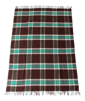 Vintage Plaid Wool Blanket