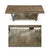 Table patinated wood. Table old vintage teak. 2 has weathered wooden trays and wooden feet. The old teak wood is extremely...