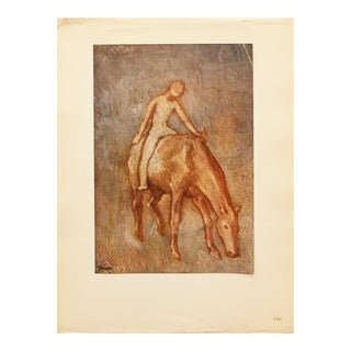 1948 After Pablo Picasso, "Naked Boy on a Horse" First Edition Period Offset Lithograph For Sale