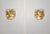 Vintage Italian Murano Wall Lights with 10 Amber Trasparent Glasses, 1990s, Set of 2 For Sale - Image 13 of 18