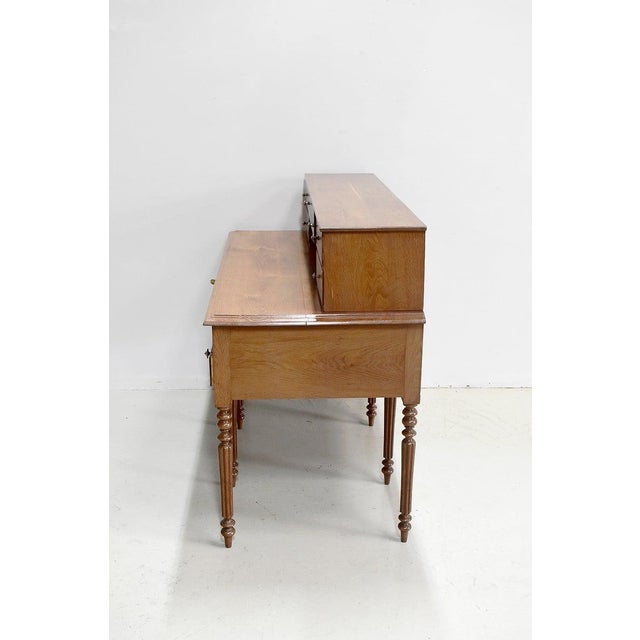 Light Yellow Tiered Desk in Oak, 1920s For Sale - Image 8 of 18
