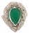 Natural Emerald Diamond Ring 14k Gold 6.1 TCW Certified For Sale