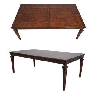 Henredon French Louis XVI Walnut Dining Room Table For Sale