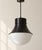 Gorgeous pair of Precision Large Pendants for Visual Comfort. Featuring sculptural geometric metalwork in a rich bronze...