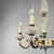 Gold Vintage Art Nouveau Capodimonte Chandelier, 1930s For Sale - Image 8 of 18