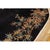 Textile 1930s Black Bamboo Floral Antique Chinese Art Deco Carpet 8'4" X 11'8" Wool Rug For Sale - Image 7 of 9