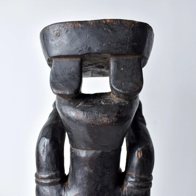 Early 20th Century Kongo Kneeling Female Wood Figure For Sale - Image 15 of 15