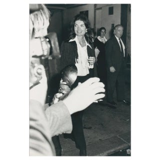 Jackie Kennedy, Black and White Photograph, 1970s For Sale